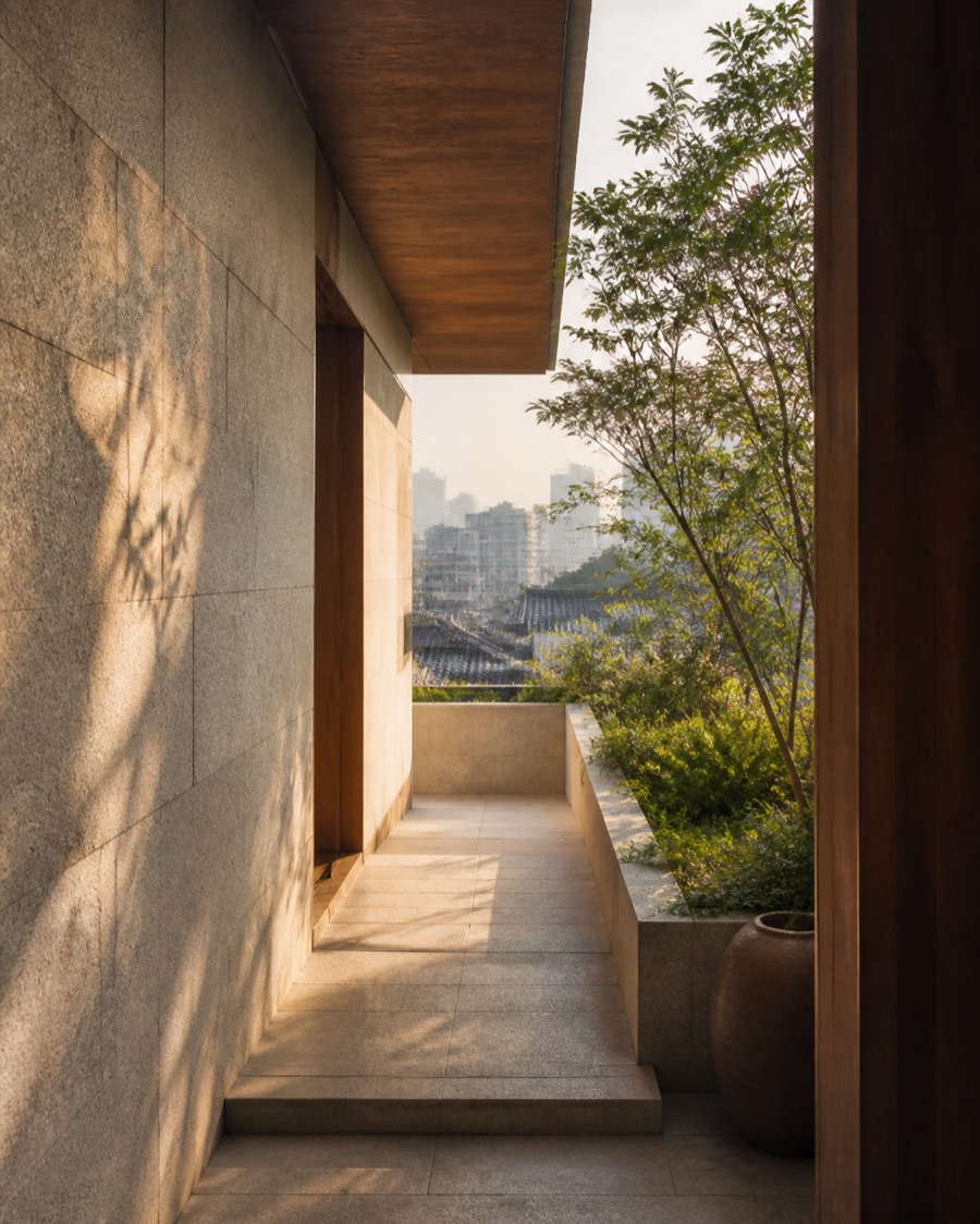 A warm contemporary space in Seoul